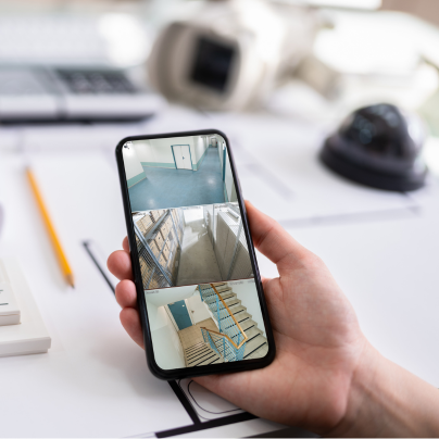 San Francisco security camera feed on cell phone